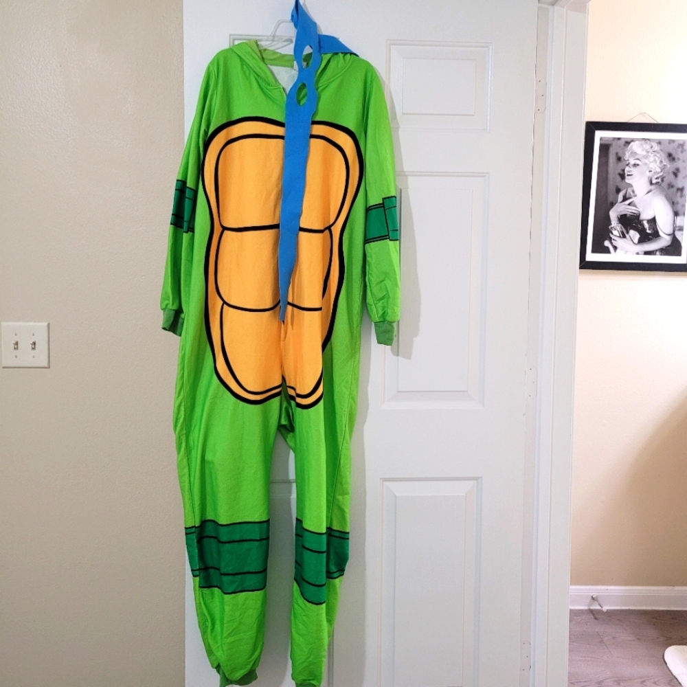 Blue ninja turtle onesie